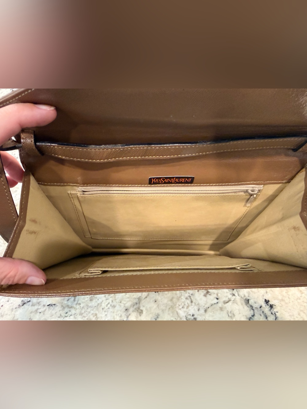 Yves Saint Laurent EUC Python & Leather Crossbody w/COA - Picture 8 of 9